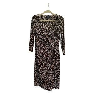 Chaps, black and white dress, size L